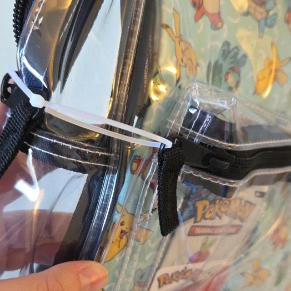 Pokemon Kids Clear Backpack Gen 1 Starters With Fun Pack Of Twilight Masquerade - Picture 4 of 6